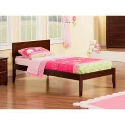 Orlando Walnut Twin XL Platform Bed with Open Foot Board by AFI -Outlet AFI Store walnut afi platform beds ar8111004 31 1000