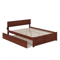 Orlando Walnut Queen Bed with Footboard and Twin Extra Long Trundle by AFI 13 Orlando Walnut Queen Bed with Footboard and Twin Extra Long Trundle by AFI -Outlet AFI Store walnut afi platform beds ar8142044 40 1000