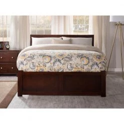 Orlando Walnut Queen Bed with Footboard and Twin Extra Long Trundle by AFI 16 Orlando Walnut Queen Bed with Footboard and Twin Extra Long Trundle by AFI -Outlet AFI Store walnut afi platform beds ar8142044 4f 1000