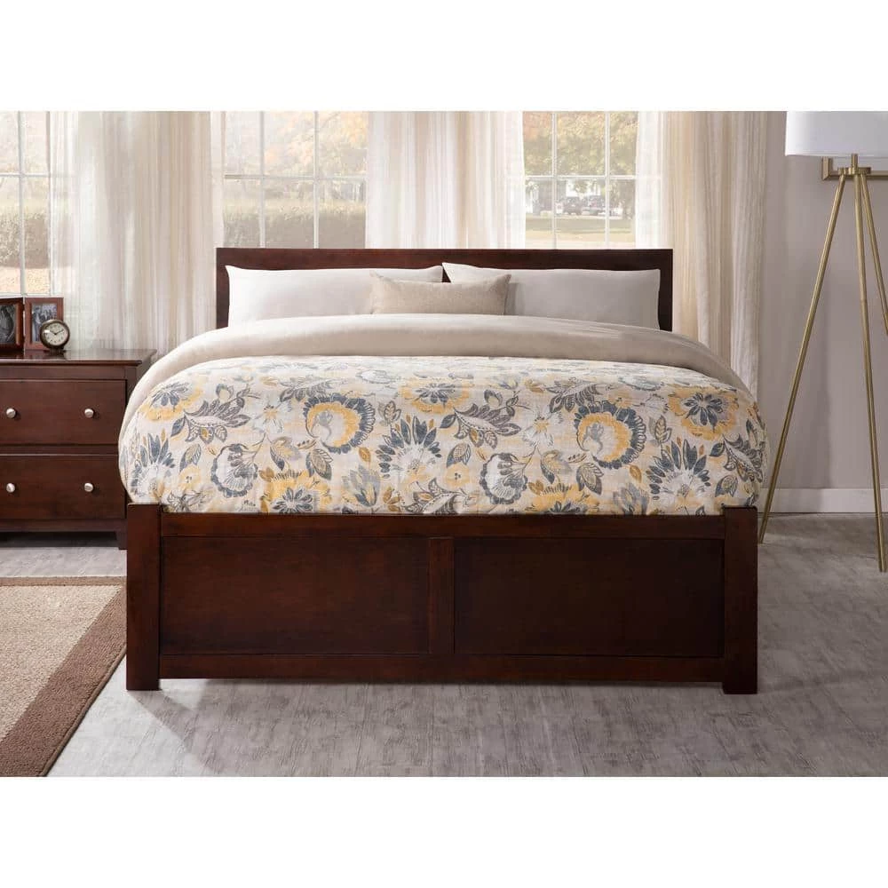 Orlando Walnut Queen Bed with Footboard and Twin Extra Long Trundle by AFI 8 Orlando Walnut Queen Bed with Footboard and Twin Extra Long Trundle by AFI - Image 6