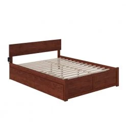 Orlando Walnut Queen Bed with Footboard and Twin Extra Long Trundle by AFI 14 Orlando Walnut Queen Bed with Footboard and Twin Extra Long Trundle by AFI -Outlet AFI Store walnut afi platform beds ar8142044 a0 1000