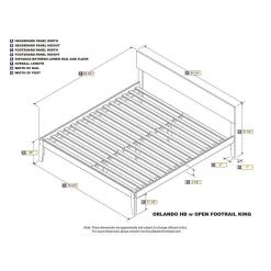 Orlando Walnut King Platform Bed with Open Foot Board by AFI 14 Orlando Walnut King Platform Bed with Open Foot Board by AFI -Outlet AFI Store walnut afi platform beds ar8151004 1f 1000