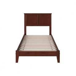 Madison Walnut Twin XL Platform Bed with Open Foot Board by AFI -Outlet AFI Store walnut afi platform beds ar8611004 1f 1000