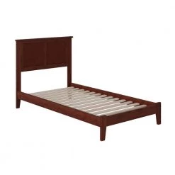 Madison Walnut Twin XL Platform Bed with Open Foot Board by AFI -Outlet AFI Store walnut afi platform beds ar8611004 4f 1000
