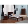 Madison Walnut Twin XL Platform Bed with Open Foot Board by AFI -Outlet AFI Store walnut afi platform beds ar8611004 64 1000