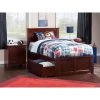 Madison Walnut Twin XL Platform Bed with Matching Foot Board and 2 Urban Bed Drawers by AFI -Outlet AFI Store walnut afi platform beds ar8616114 64 1000