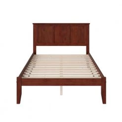 Madison Full Platform Bed with Open Foot Board in Walnut by AFI -Outlet AFI Store walnut afi platform beds ar8631004 1d 1000