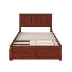 Madison Full Platform Bed with Flat Panel Foot Board and 2-Urban Bed Drawers in Walnut by AFI 22 Madison Full Platform Bed with Flat Panel Foot Board and 2-Urban Bed Drawers in Walnut by AFI -Outlet AFI Store walnut afi platform beds ar8632114 76 1000