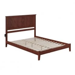 Madison Walnut Queen Platform Bed with Open Foot Board by AFI -Outlet AFI Store walnut afi platform beds ar8641004 44 1000