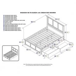 Madison Walnut Queen Platform Bed with Matching Foot Board with 2-Urban Bed Drawers by AFI 14 Madison Walnut Queen Platform Bed with Matching Foot Board with 2-Urban Bed Drawers by AFI -Outlet AFI Store walnut afi platform beds ar8646114 4f 1000