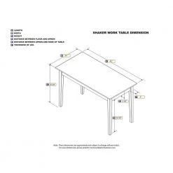 48 in. Rectangular Walnut Writing Desk with Solid Wood Material by AFI -Outlet AFI Store walnut afi writing desks ah11104 4f 1000