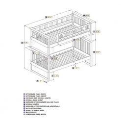 Columbia Bunk Bed Twin over Twin in White by AFI 14 Columbia Bunk Bed Twin over Twin in White by AFI -Outlet AFI Store white afi bunk beds ab55102 1f 1000