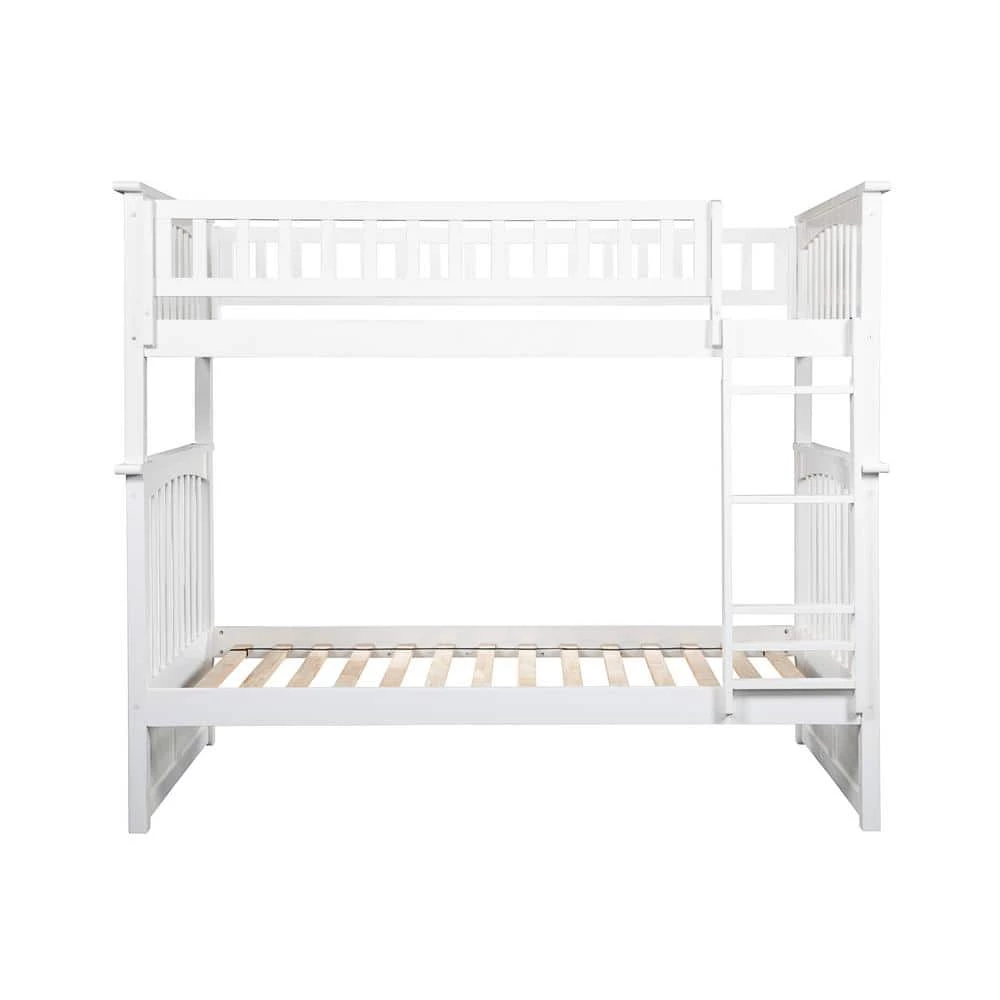 Columbia Bunk Bed Twin over Twin in White by AFI 3 Columbia Bunk Bed Twin over Twin in White by AFI
