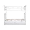 Columbia Bunk Bed Twin over Twin with Twin Sized Raised Panel Trundle Bed in White by AFI -Outlet AFI Store white afi bunk beds ab55132 64 1000