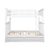 Columbia Bunk Bed Full over Full with Twin Size Raised Panel Trundle Bed in White by AFI -Outlet AFI Store white afi bunk beds ab55532 64 1000
