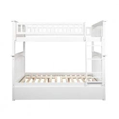 Columbia Bunk Bed Full over Full with Full Size Urban Trundle Bed in White by AFI -Outlet AFI Store white afi bunk beds ab55572 1f 1000