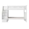 Columbia Staircase Bunk Bed Twin over Twin in White by AFI -Outlet AFI Store white afi bunk beds ab55602 64 1000
