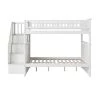 Columbia Staircase Bunk Bed Full Over Full in White by AFI -Outlet AFI Store white afi bunk beds ab55802 64 1000