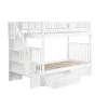 Woodland Staircase Bunk Bed Twin over Twin with 2 Raised Panel Bed Drawers in White by AFI -Outlet AFI Store white afi bunk beds ab56622 64 1000