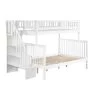 Woodland Staircase Bunk Bed Twin over Full in White by AFI -Outlet AFI Store white afi bunk beds ab56702 64 1000