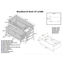 Woodland Staircase Bunk Bed Twin over Full with 2 Urban Bed Drawers in White by AFI 16 Woodland Staircase Bunk Bed Twin over Full with 2 Urban Bed Drawers in White by AFI -Outlet AFI Store white afi bunk beds ab56742 44 1000