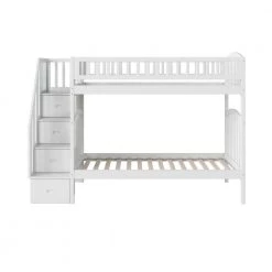 Westbrook White Twin Over Twin Staircase Bunk by AFI 17 Westbrook White Twin Over Twin Staircase Bunk by AFI -Outlet AFI Store white afi bunk beds ab65602 44 1000