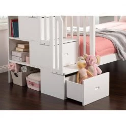 Westbrook White Twin Over Twin Staircase Bunk by AFI 14 Westbrook White Twin Over Twin Staircase Bunk by AFI -Outlet AFI Store white afi bunk beds ab65602 c3 1000