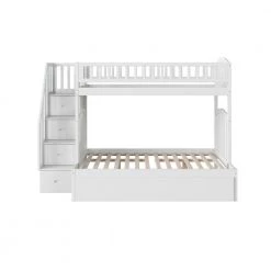 Westbrook White Twin Over Full Staircase Bunk with Twin Size Urban Trundle Bed by AFI 21 Westbrook White Twin Over Full Staircase Bunk with Twin Size Urban Trundle Bed by AFI -Outlet AFI Store white afi bunk beds ab65752 fa 1000