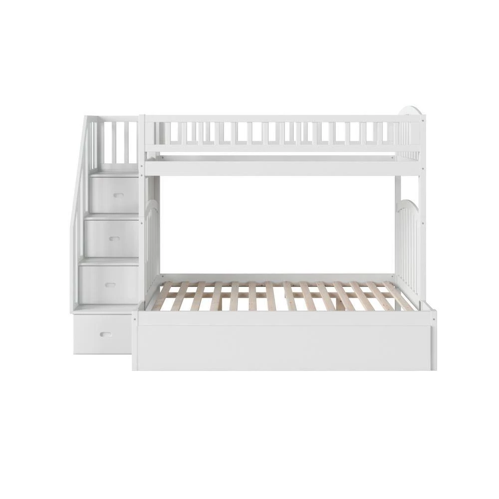 Westbrook White Twin Over Full Staircase Bunk with Twin Size Urban Trundle Bed by AFI 11 Westbrook White Twin Over Full Staircase Bunk with Twin Size Urban Trundle Bed by AFI - Image 9