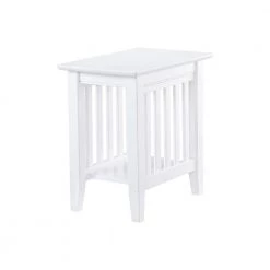 Mission White Chair Side Table by AFI