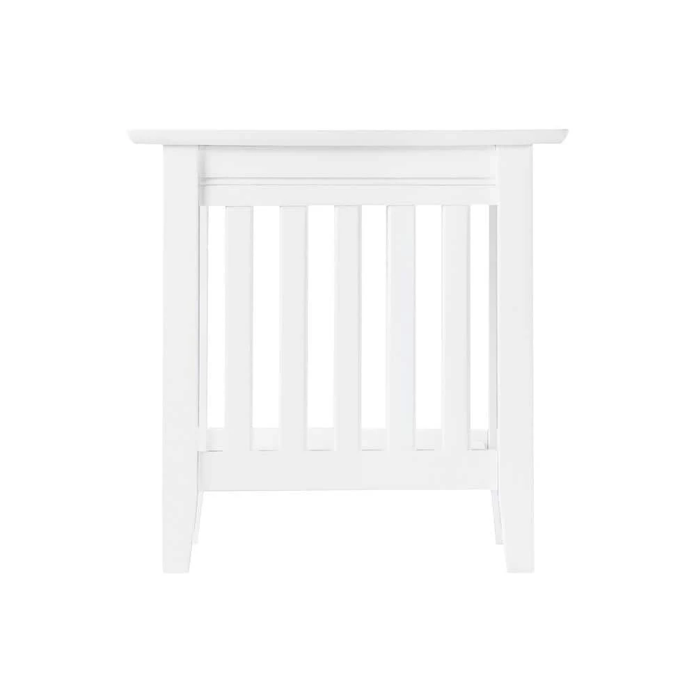 Mission White Chair Side Table by AFI 7 Mission White Chair Side Table by AFI - Image 5