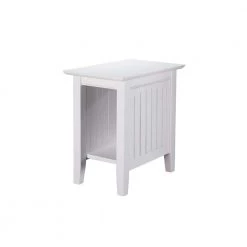 Nantucket White Chair Side Table by AFI