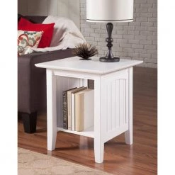 Nantucket White End Table by AFI -Outlet AFI Store white afi end side tables ah14302 31 1000
