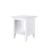 Nantucket White End Table by AFI -Outlet AFI Store white afi end side tables ah14302 64 1000