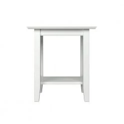 Nantucket White End Table by AFI -Outlet AFI Store white afi end side tables ah14302 c3 1000