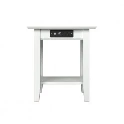Nantucket White End Table with Charging Station by AFI -Outlet AFI Store white afi end side tables ah14312 4f 1000