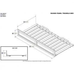 Raised Panel Trundle Twin White by AFI 8 Raised Panel Trundle Twin White by AFI -Outlet AFI Store white afi furniture parts ae673022 c3 1000