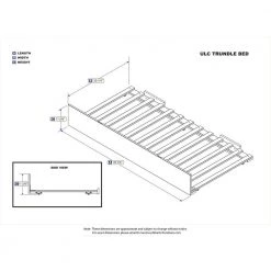 Urban Trundle Bed Twin Extra Long in White by AFI -Outlet AFI Store white afi furniture parts ae673112 c3 1000