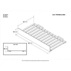 Urban Trundle White Twin Bed by AFI -Outlet AFI Store white afi furniture parts ae673122 c3 1000