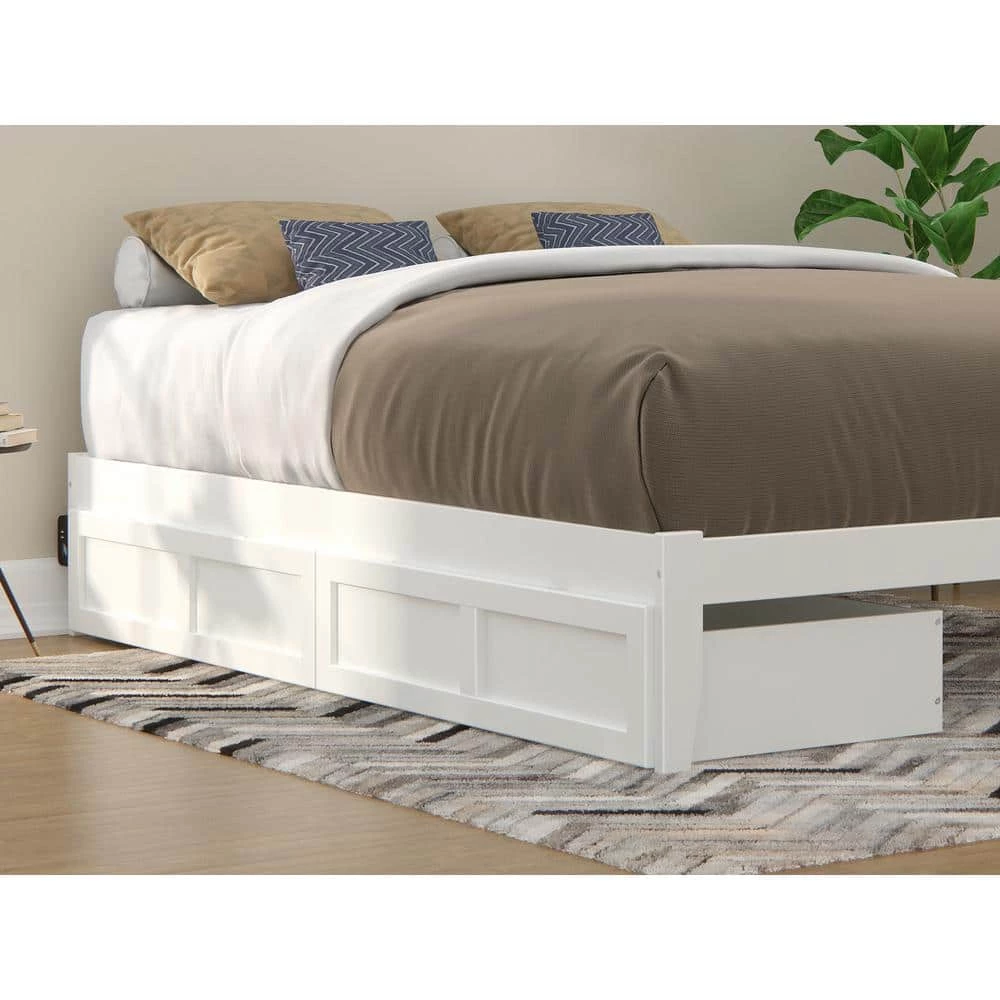 White Twin/Full Bed Drawer (Set of 2) by AFI 8 White Twin/Full Bed Drawer (Set of 2) by AFI - Image 6