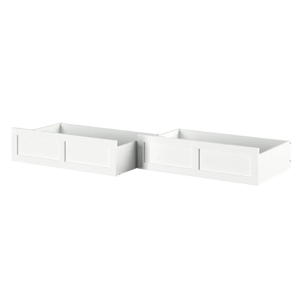 White Twin/Full Bed Drawer (Set of 2) by AFI 3 White Twin/Full Bed Drawer (Set of 2) by AFI