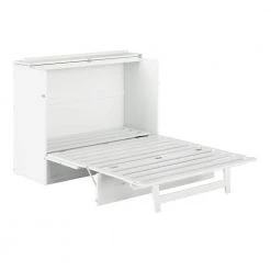 Deerfield White Murphy Bed Chest Full with Charging Station by AFI -Outlet AFI Store white afi murphy beds ac583142 76 1000