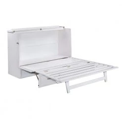 Deerfield Murphy Bed Chest Queen White with Charging Station by AFI -Outlet AFI Store white afi murphy beds ac584142 44 1000