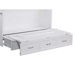 Deerfield Murphy Bed Chest Queen White with Charging Station by AFI -Outlet AFI Store white afi murphy beds ac584142 76 1000