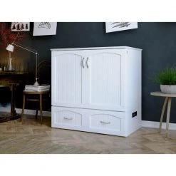 Southampton White Murphy Bed Chest Twin XL with Charging Station by AFI 23 Southampton White Murphy Bed Chest Twin XL with Charging Station by AFI -Outlet AFI Store white afi murphy beds ac611142 4f 1000