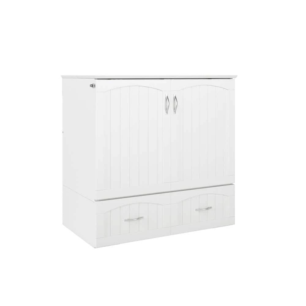 Southampton White Murphy Bed Chest Twin XL with Charging Station by AFI 4 Southampton White Murphy Bed Chest Twin XL with Charging Station by AFI - Image 2