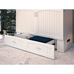 Southampton Murphy Bed Chest Queen White with Charging Station by AFI -Outlet AFI Store white afi murphy beds ac614142 44 1000