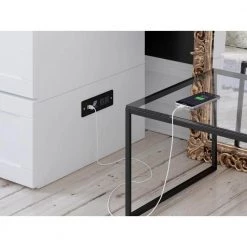 Hamilton White Twin XL Murphy Bed Chest with Charging Station by AFI -Outlet AFI Store white afi murphy beds ac621142 1f 1000