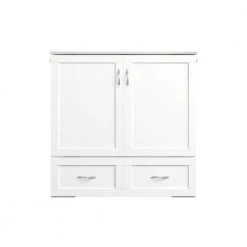 Hamilton White Twin XL Murphy Bed Chest with Charging Station by AFI -Outlet AFI Store white afi murphy beds ac621142 4f 1000