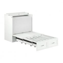 Hamilton White Twin XL Murphy Bed Chest with Charging Station by AFI -Outlet AFI Store white afi murphy beds ac621142 fa 1000